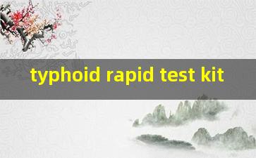 typhoid rapid test kit